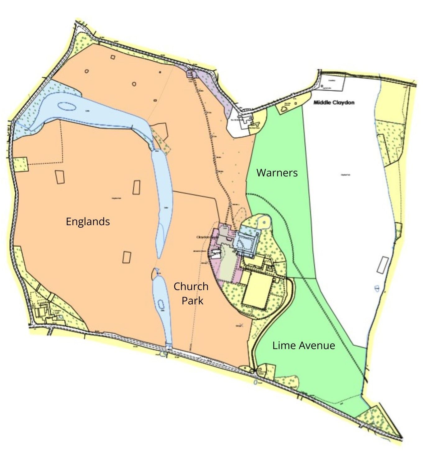 Claydon Map